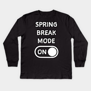 Spring break shirt. Spring break tshirt. Kids Long Sleeve T-Shirt